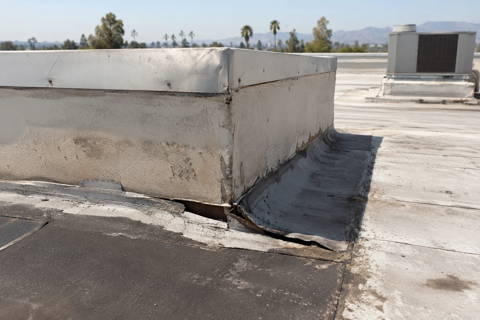 Commercial Roof Flashing Repair in Sunnyvale