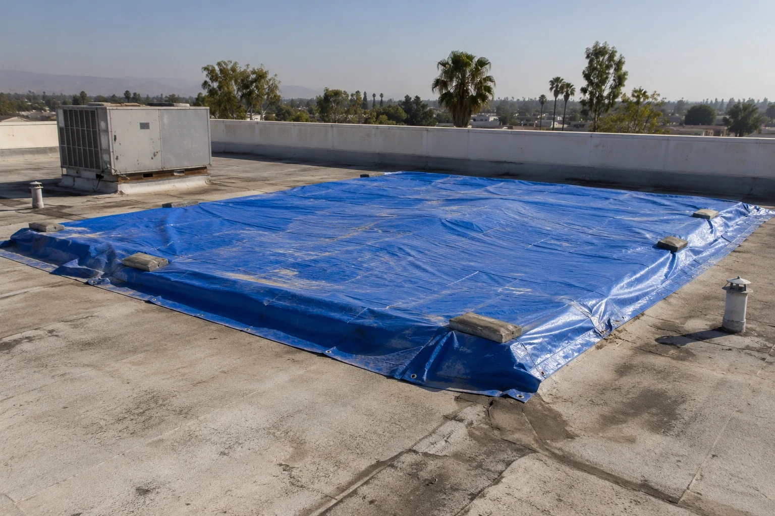Commercial roofing work in Sunnyvale, CA